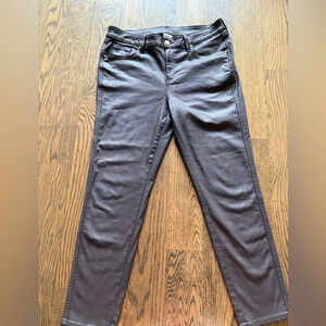 Chico’s Brown Coated Ankle Jean Size 12